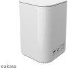AKASA HDD box DuoDock MX, Dual M.2 PCIe NVMe SSD Docking Station with Offline Clone, bílá