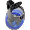 Salente StripeGlass, rychlovarná konvice 1,8 l, nerez/skleněná, modré podsvícení