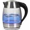 Salente StripeGlass, rychlovarná konvice 1,8 l, nerez/skleněná, modré podsvícení