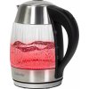 Salente StripeGlass, rychlovarná konvice 1,8 l, nerez/skleněná, červené podsvícení