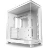 NZXT H6 Flow dvoukomorová / MidT / 3x120mm fan / 2xUSB 3.2 / USB-C / prosklená bočnice i čelo / bílá