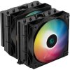 DEEPCOOL chladič AG620 BK ARGB / 2x 120mm fan / 6x heatpipes / PWM / pro Intel i AMD / černý