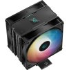 DEEPCOOL chladič AG400 DIGITAL PLUS širší / 120mm fan ARGB / 4x heatpipes / PWM / pro Intel i AMD / černý