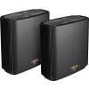 ASUS ZenWiFi XT9 2-pack Wireless AX7800 Tri-band Mesh WiFi 6 System, black