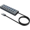 AKASA Hub 7 v 1, USB-A 3.2 Gen 1, šedá