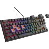 Genesis tichá herní klávesnice THOR 303/TKL/RGB/Outemu Peach/Drátová USB/CZ-SK layout/Černá