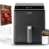 Cosori Dual Blaze 6.4L SMART horkovzdušná  fritéza + 5x špíz a gril. rošt, black