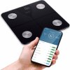 EVOLVEO Salente SlimFit, osobní diagnostická fitness váha, Bluetooth, černá