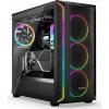 Be quiet! SHADOW BASE 800FX / ARGB / 4x140mm ARGB fan / USB-C / 2xUSB 3.0 / tvrzené sklo / černá