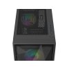 Genesis DIAXID 605 ARGB. MIDI. USB-C. černá/Midi Tower/Transpar./Černá