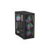 Genesis DIAXID 605 ARGB. MIDI. USB-C. černá/Midi Tower/Transpar./Černá