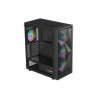 Genesis DIAXID 605 ARGB. MIDI. USB-C. černá/Midi Tower/Transpar./Černá