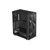 Genesis DIAXID 605F MIDI. USB-C. černá/Midi Tower/Transpar./Černá