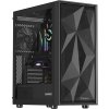 Genesis DIAXID 605F MIDI. USB-C. černá/Midi Tower/Transpar./Černá