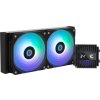 Zalman vodní chladič ALPHA2 A24 Black / 2 x 120 mm / PWM / ARGB  / černý