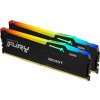 KINGSTON DIMM DDR5 32GB (Kit of 2) 6000MT/s CL30 Non-ECC FURY Beast RGB XMP, Černá