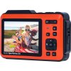 Rollei Sportsline 64 Selfie/ 64 MPix/ 16x zoom/ 2,8" LCD+ 2"LCD/ 4K video/ Voděodolný 5m/ Oranžový