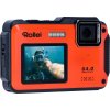 Rollei Sportsline 64 Selfie/ 64 MPix/ 16x zoom/ 2,8" LCD+ 2"LCD/ 4K video/ Voděodolný 5m/ Oranžový