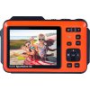 Rollei Sportsline 64 Selfie/ 64 MPix/ 16x zoom/ 2,8" LCD+ 2"LCD/ 4K video/ Voděodolný 5m/ Oranžový
