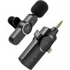 Viking bezdrátový mikrofon s klipem M360, konektor USB-C / Lightning / 3,5 mm jack