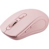 C-TECH WLM-12PK/Ergonomická/Optická/Pro praváky/1 600 DPI/USB+BT/Růžová