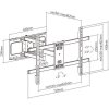 Výsuvný držák Brateck LPA69-463D pro TV 32"-70" 45kg polohovatelný nástěnný