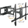 Výsuvný držák Brateck LPA69-463D pro TV 32"-70" 45kg polohovatelný nástěnný
