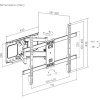Výsuvný držák Brateck LPA69-466 pro TV 37"-80" 60kg polohovatelný nástěnný Heavy Duty