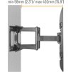 Výsuvný držák Brateck LPA69-466 pro TV 37"-80" 60kg polohovatelný nástěnný Heavy Duty