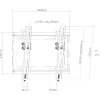 Držák Brateck KL32-22T pro TV 23"-43" 45kg Slim polohovatelný nástěnný