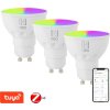 IMMAX NEO SMART sada 3x LED žárovka GU10 4,8W RGB+CCT barevná a bílá, stmívatelná, Zigbee, TUYA