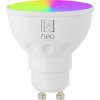 IMMAX NEO SMART LED žárovka GU10 4,8W RGB+CCT barevná a bílá, stmívatelná, Zigbee, TUYA