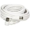 PREMIUMCORD TV kabel M/F konektor 90, 75 Ohm 15m