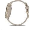 Garmin Venu® 3S, Nerezová luneta Soft Gold, pouzdro French Gray, silikonový řemínek