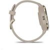 Garmin Venu® 3S, Nerezová luneta Soft Gold, pouzdro French Gray, silikonový řemínek