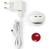 NEDIS IP Kamera/ Wi-Fi/ vnitřní/ 1080p/ micro USB/ MicroSD/ Cloud/ noční vidění/ Android/ iOS/ adaptér/ bílá