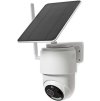 NEDIS IP kamera 4G solární/ venkovní/ IP65/ Wi-Fi/ 1080p/ PIR senzor/ USB-C/ microSD/ Android/ iOS/ bílá + solární panel