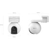 EZVIZ IP kamera EB8 4G/ PTZ/ 4G LTE/ 3Mpix/ krytí IP65/ objektiv 4mm/ H.265/ IR přísvit až 15m/ baterie/ bílá