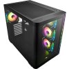 FSP M580-BA/Midi Tower/Transpar./Černá