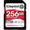 Kingston SDXC karta 256GB Canvas React Plus, UHS-II, U3, V60, R:280/W:150MB/s