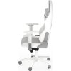 Endorfy herní židle Scrim OWH / kombinace textil / kůže/ bílá