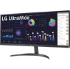 LG monitor 34WQ500 IPS 34" / 2560x1080 /21:9/ 100Hz/ 400 cd/m2/ 5ms (GtG)/ HDMI /DP/HDR 400/AMD FreeSync™