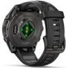 Garmin fenix® 8 – 43 mm, AMOLED, Sapphire, Carbon grey DLC titanium, Black / Pebble grey se silikonovým řemínkem, EU