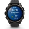Garmin fenix® 8 – 43 mm, AMOLED, Sapphire, Carbon grey DLC titanium, Black / Pebble grey se silikonovým řemínkem, EU