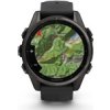 Garmin fenix® 8 – 43 mm, AMOLED, Sapphire, Carbon grey DLC titanium, Black / Pebble grey se silikonovým řemínkem, EU