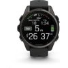 Garmin fenix® 8 – 43 mm, AMOLED, Sapphire, Carbon grey DLC titanium, Black / Pebble grey se silikonovým řemínkem, EU