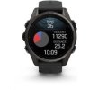 Garmin fenix® 8 – 43 mm, AMOLED, Sapphire, Carbon grey DLC titanium, Black / Pebble grey se silikonovým řemínkem, EU