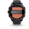 Garmin fenix® 8 – 43 mm, AMOLED, Sapphire, Carbon grey DLC titanium, Black / Pebble grey se silikonovým řemínkem, EU
