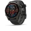 Garmin fenix® 8 – 43 mm, AMOLED, Sapphire, Carbon grey DLC titanium, Black / Pebble grey se silikonovým řemínkem, EU