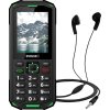 EVOLVEO StrongPhone X5, vodotěsný odolný Dual SIM telefon, černo-zelená